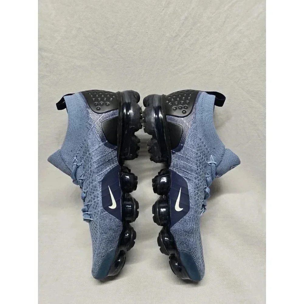 Nike Women's Air VaporMax Flyknit 2 Work Blue Crimson Tint 942843-401 Size 7 - Picture 3 of 11